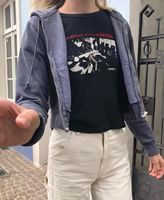 Vintage Classic Rock Graphic T koszula kobiety lato wokół szyi z krótkim rękawem bawełniana koszulka Femme casualowe w stylu Streetwear Y2k topy 2021 2